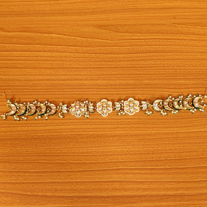 KUNDAN MEENAKARI & PEARL BRIDAL SHEESHPATTI