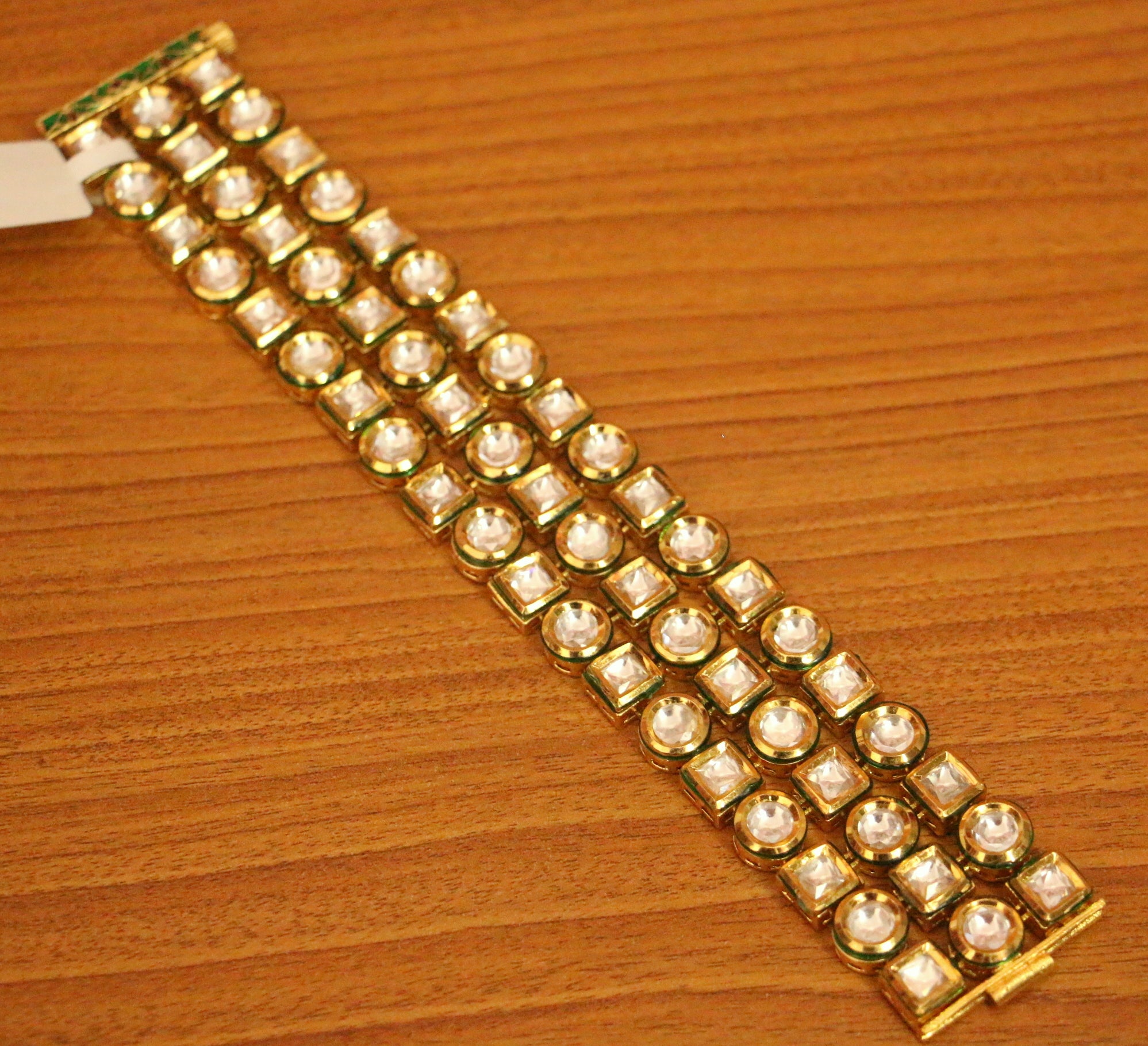 Mens Bracelet Gold-Plated Link Design Real Gold Looking Wear For Boys pack  of 1