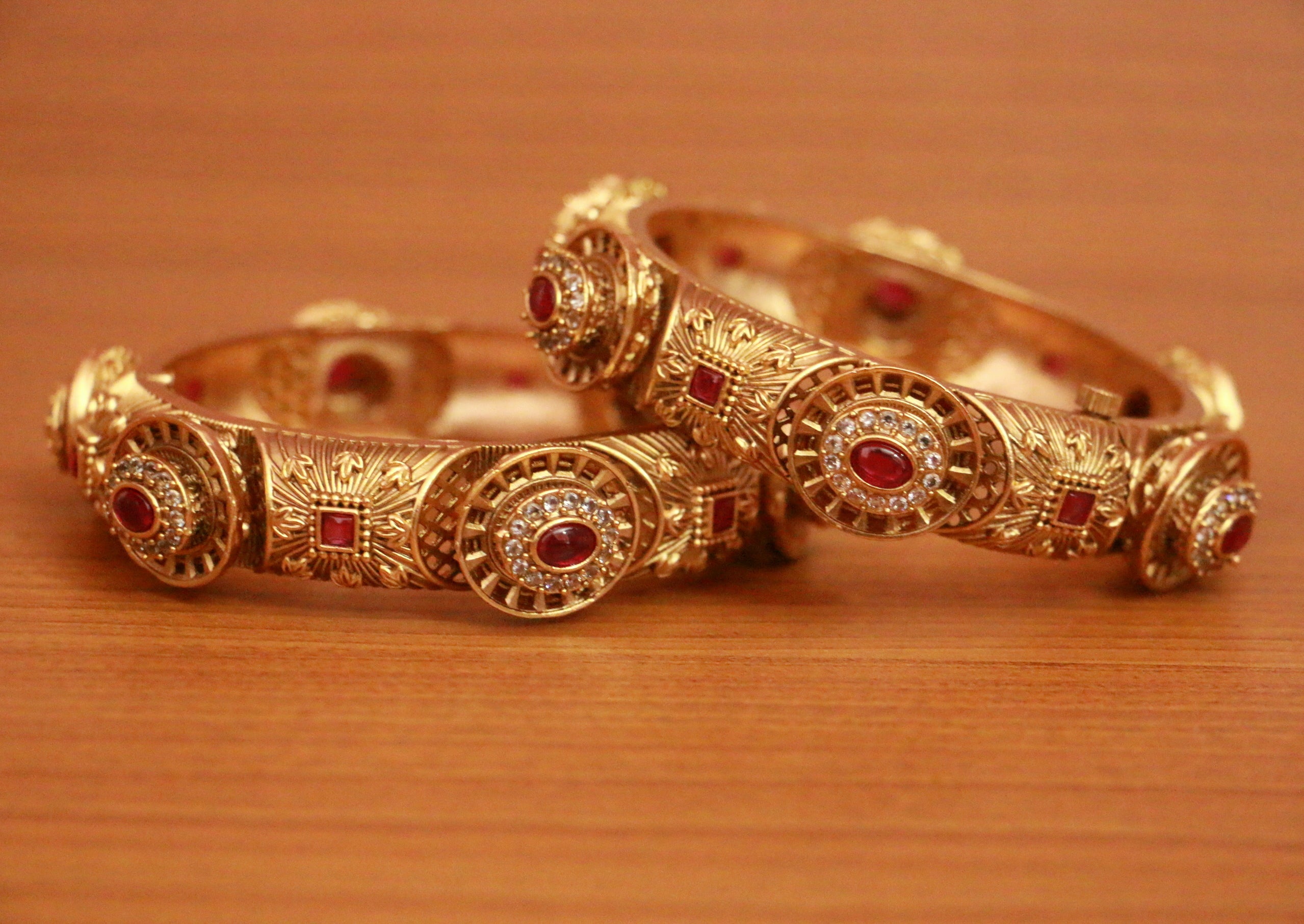 Antique Rose Gold Gate Bracelet  Helen Badge Jewellery
