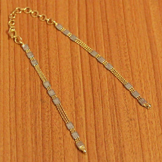 WHITE & GOLD RHODIUM NECKLACE CHAIN