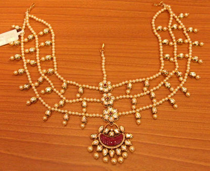 ROYAL KUNDAN POLKI BRIDAL MATHAPATTI