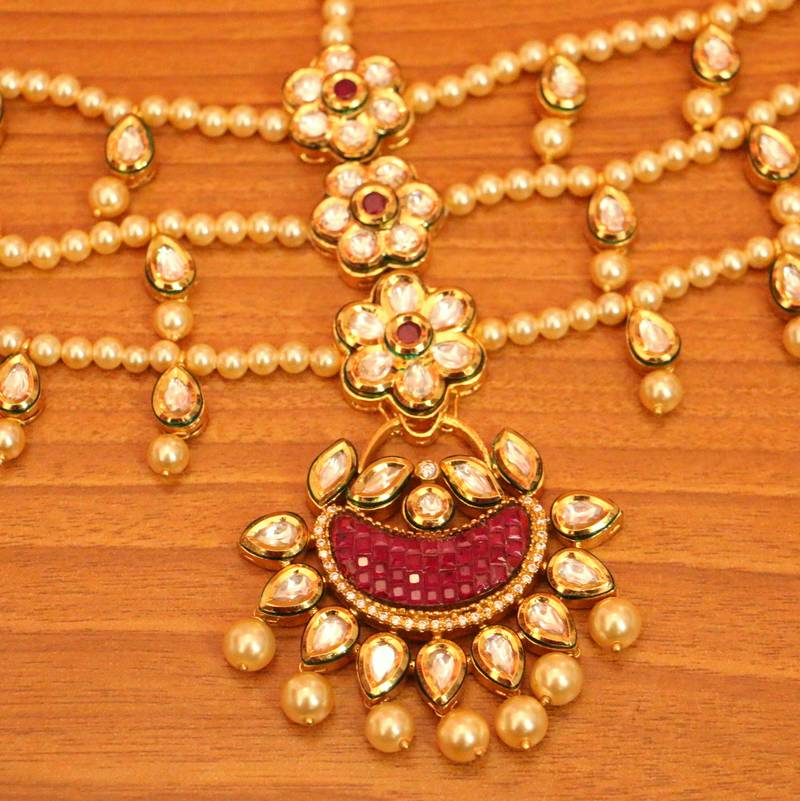 ROYAL KUNDAN POLKI BRIDAL MATHAPATTI