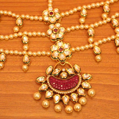 ROYAL KUNDAN POLKI BRIDAL MATHAPATTI