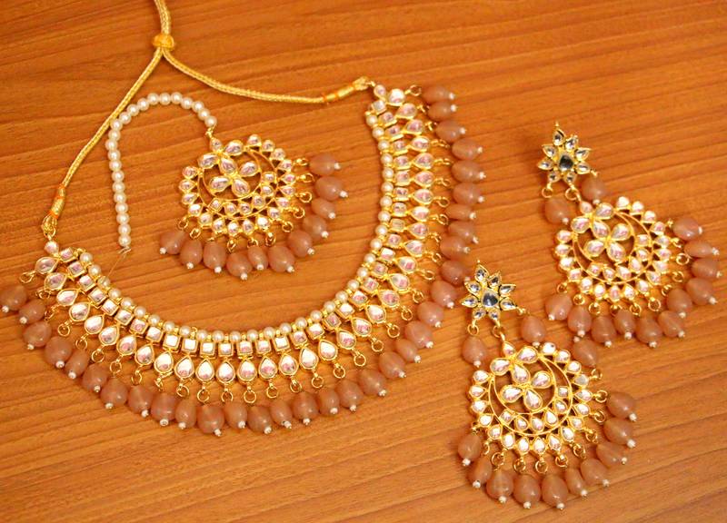 BLUE CRYSTAL NECKLACE-SETS