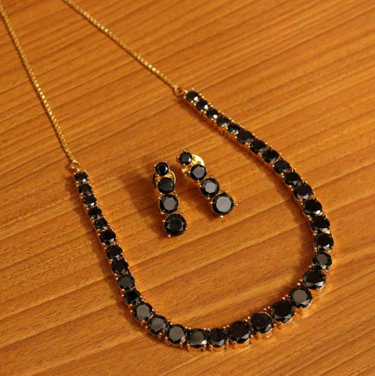 BLACK ONYX NECKLACE-SETS