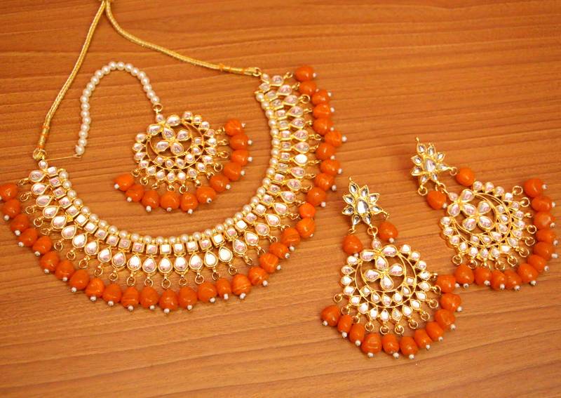 BLUE CRYSTAL NECKLACE-SETS