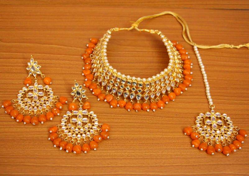 Buy Antique Gold Plated Jayati Necklace Earrings Set | Tarinika - Tarinika  India