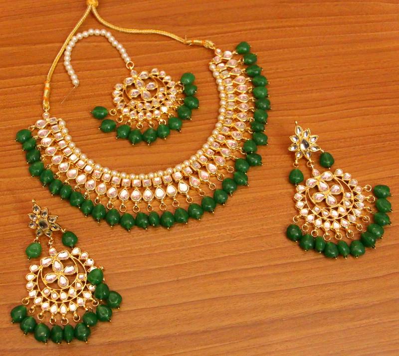 BLUE CRYSTAL NECKLACE-SETS