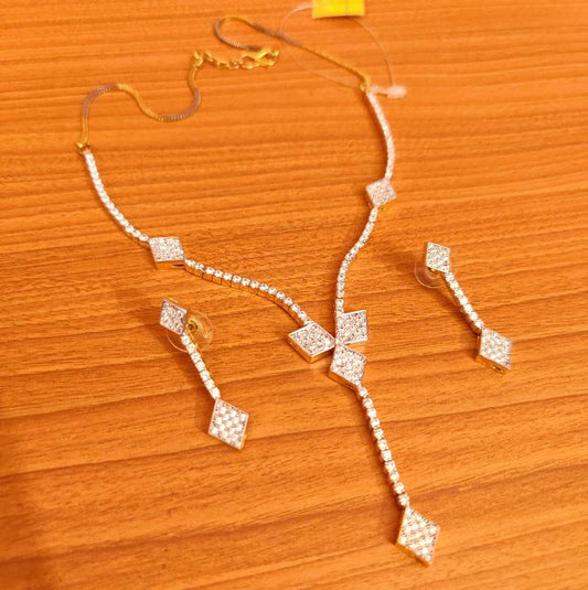 Diamond Look Fine Necklace Set