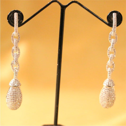 Beautiful american diamond dangler