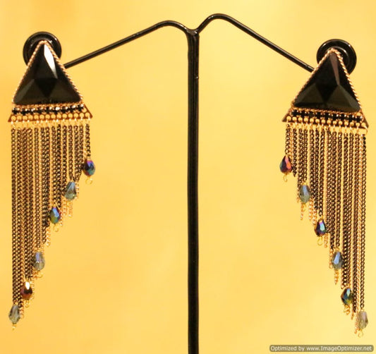 Black Onyx danglers-drops
