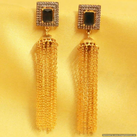Blue Sapphire Diamond Look Jhumki