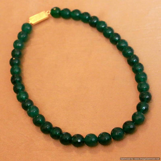 Green Onyx Single Line Necklace