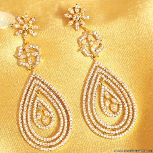 Diamond Look Party Wear Danglers