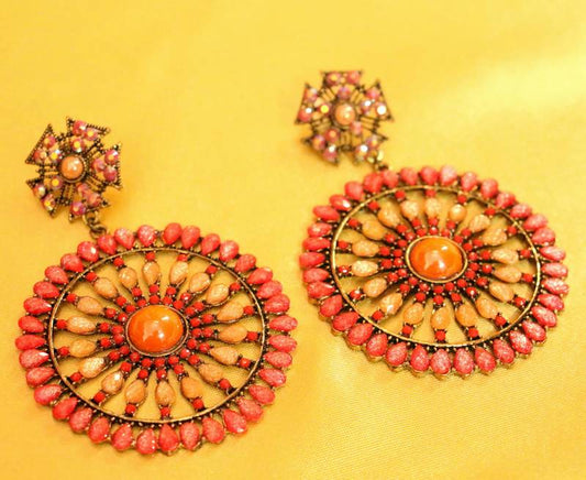 Multicolour Stone Studded Fashion Earrings