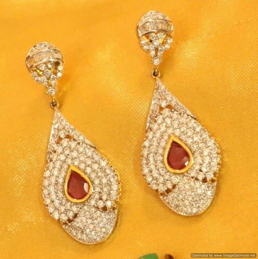 Diamond Look Changeable Earrings