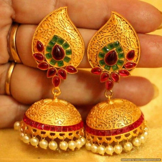 Multicolour Paisley Traditional Jhumki