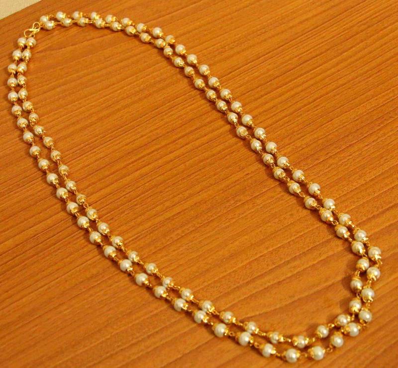 Buy Kairangi by Yellow Chimes Metal Multilayer Pearl Necklace Jewellery For  Men Online at Best Prices in India - JioMart.