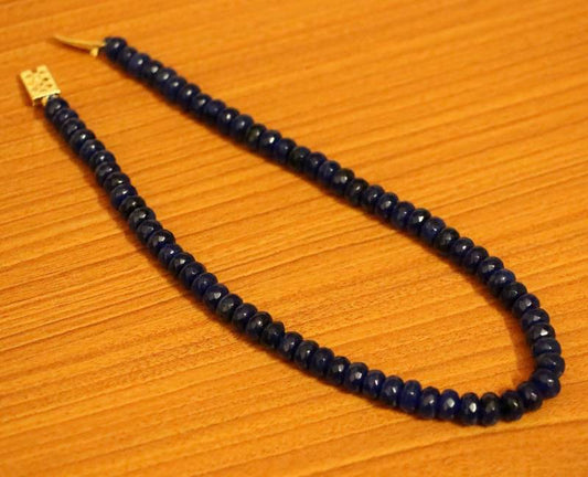 Blue Sapphire Single Line Necklace