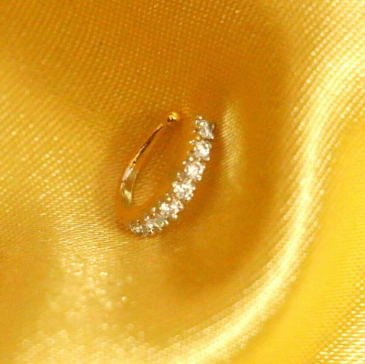Diamond Look Pressable Nose Ring