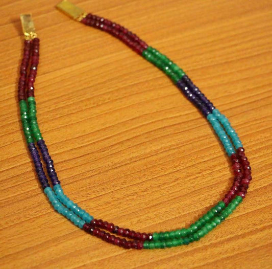 Multicolor ruby  necklaces