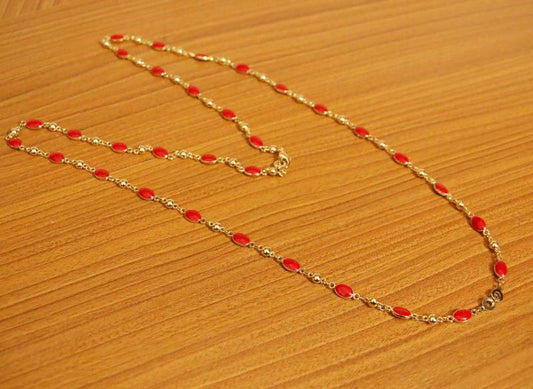 Red necklaces