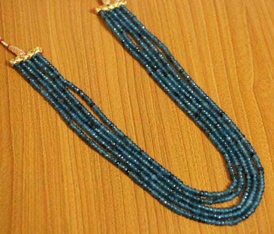 Clouded Blue Onyx Semi Precious necklace