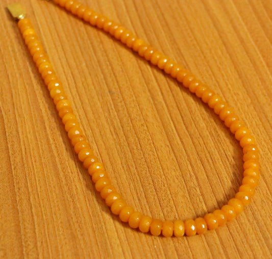 Yellow Semi Precious onyx Necklace