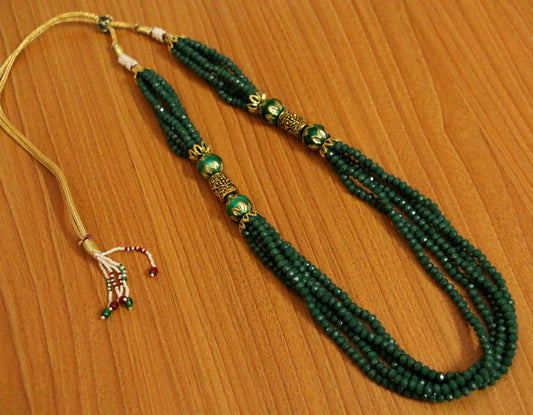 Green Swarowski Crystal Antique Necklace