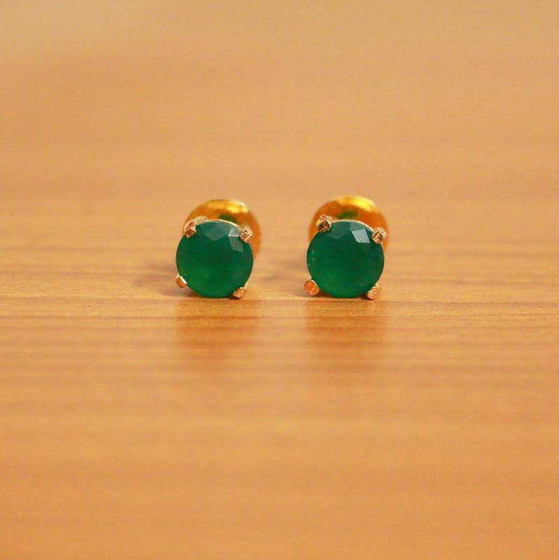 Emerald And Diamond Earrings #102670 - Seattle Bellevue | Joseph Jewelry