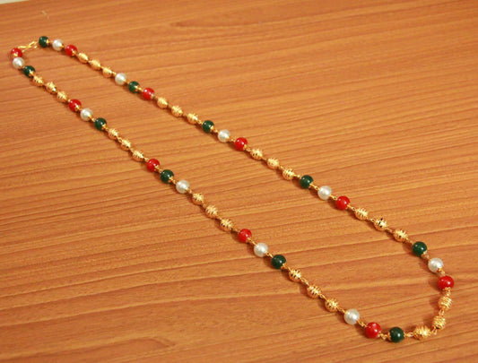 Multicolour 8 mm Beads Necklace