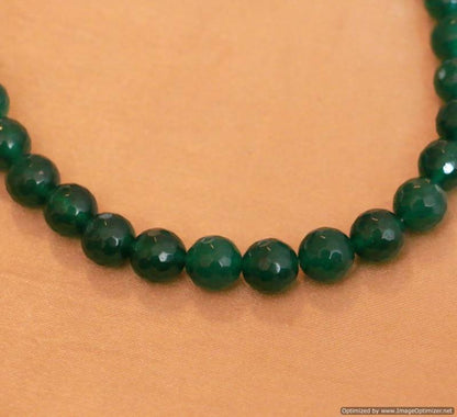 Green Onyx Single Line Necklace