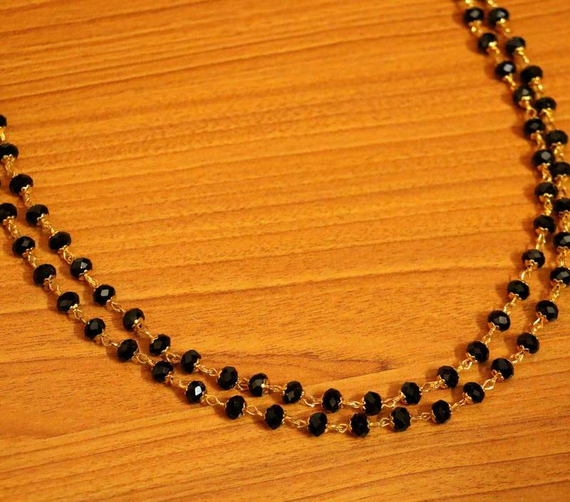 Buy Gold-Toned & Black Necklaces & Pendants for Women by Jewels galaxy  Online | Ajio.com