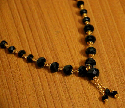Black swarovski crystal necklaces